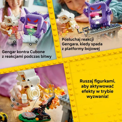 LEGO 72166 Pokémon SMART Play Cubone i Gengar — upiorne starcie
