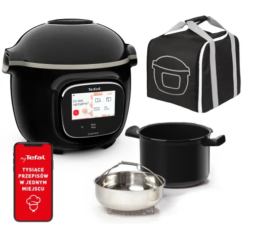 Multicooker Tefal Cook4me Touch Wi-Fi CY9128 1600W 6l Kosz do gotowania na parze + XA6078