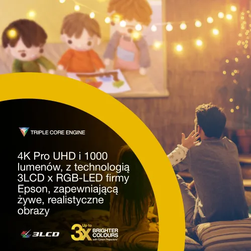 Projektor Epson EF-72 3LCD 4K Google TV Wi-Fi Bluetooth