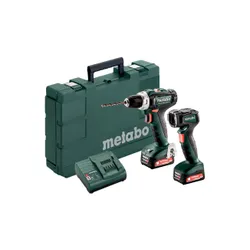 Metabo PowerMaxx BS 12 + ULA 12 LED el feneri ile Akülü matkap