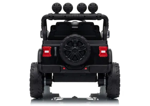 Auto Na Akumulator Jeep Rubicon 2X200W 24V Eva Skóra LED Pilot Radio MP3