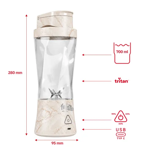 Blender kielichowy Webber PB500 0,7l Beżowy