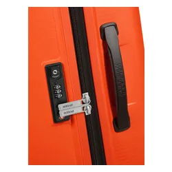 Большой расширенный чемодан American Tourister AeroStep-bright orange