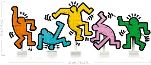 LEGO 31216 Art Keith Haring — tańczące postacie