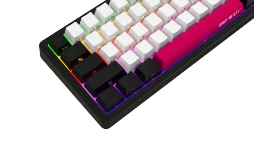Klawiatura mechaniczna Lorgar KBP70MW Toxic Purple Czarno-czerwony