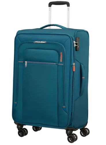 American Tourister Crosstrack Genişletilebilir Orta Bavul-navy / orange