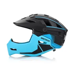 Kask rowerowy full-face METEOR Hydra L 58-61 cm czarny/niebieski