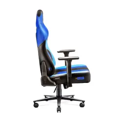 Fotel Diablo Chairs X-Player 2.0 Normal Size Gamingowy do 160kg Skóra ECO Tkanina Czarno-niebieski