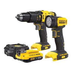 Wiertarko-wkrętarka udarowa STANLEY SFMCK210D1-QW 18V