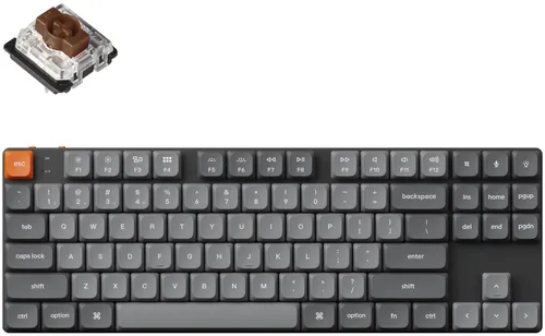 Klawiatura KEYCHRON K1 Max QMK/VIA Wireless Custom Mechanical Gateron Brown 2.0 Low Profile Switch