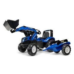 Falk Traktor Na Pedały New Holland T8 Z Łyżką I Przyczepą 3-7 Lat