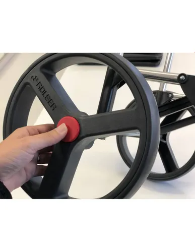Coș De Cumpărături 2 Large Wheels Folding Rolser I-Max Tweed-Negru