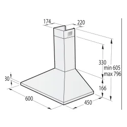 Okap Gorenje G400 WHC629E4X Inox