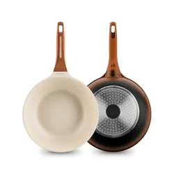 Patelnia WOK na indukcję Starke Pro Texture Copper 28 x 8 cm