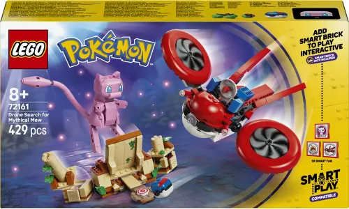LEGO 72161 Pokémon SMART Play Poszukiwania Mitycznego Mew za pomocą drona