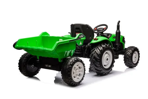 Traktor Na Akumulator Dla Dziecka Hc-306 24V 2X95W Przyczepa Eva LED Pilot