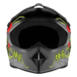 Kask KAMIKAZE Tokyo Drift Czarny Full Face (rozmiar XL)