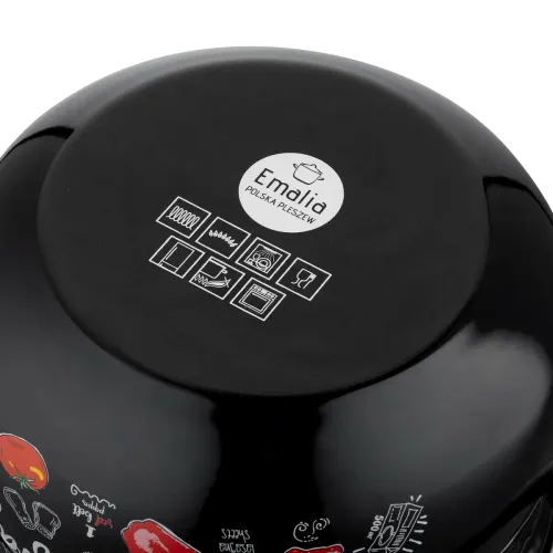 Garnek emaliowany z pokrywką EMALIA POLSKA PLESZEW LASAGNA 4,2 l