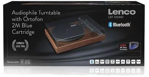 Gramofon LENCO LBT-515WD Drewno