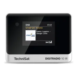Radioodbiornik TechniSat DigitRadio 10 IR Radio FM DAB+ Internetowe Bluetooth Czarno-srebrny
