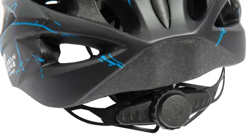 Kask rowerowy URBAN PRIME UP-HLM-EBK-BB Czarno-niebieski MTB (rozmiar L) + Magnetyczne okulary przeciwsłoneczne