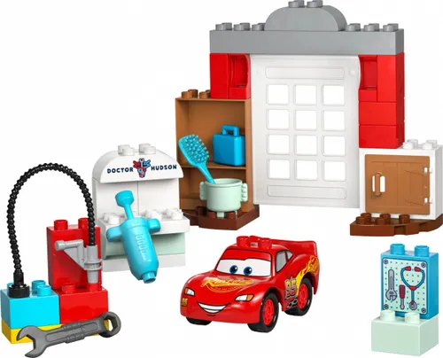 LEGO Klocki DUPLO Disney 10456 Wizyta McQueena w warsztacie Wójta