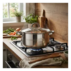 Garnek ze stali nierdzewnej z pokrywką TADAR ROGER 4 l