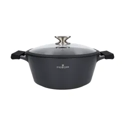 ZWIEGER Black Stone 5,5 l - garnek aluminiowy z pokrywką
