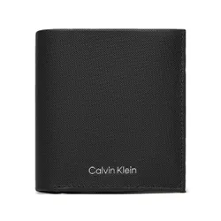 Большой мужской кошелек Calvin Klein CK Must Trifold 6cc с монетой K50K511382 CK Black Pique BEH