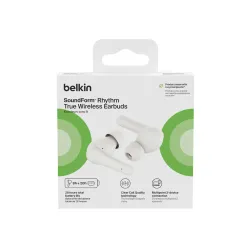 Słuchawki bezprzewodowe Belkin SoundForm Rhythm Dokanałowe Bluetooth 5.3 Biały