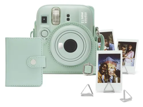Aparat FUJIFILM Instax Mini 13 Zielony + Pokrowiec + Album + Spinacze