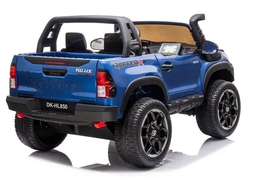 Auto Na Akumulator Dla 2 Dzieci Toyota Hilux 4X4 Lakier Pilot Eva Skóra LED Radio MP3