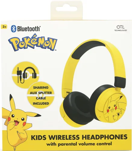 Słuchawki nauszne OTL Pokémon Pikachu Żółty