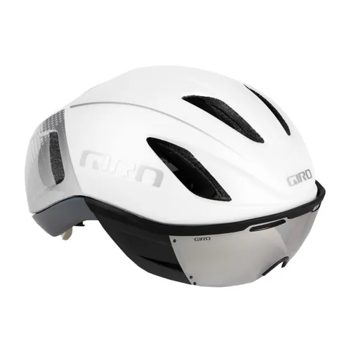 Kask rowerowy Giro Vanquish Integrated Mips matte white/silver/vivid road onyx