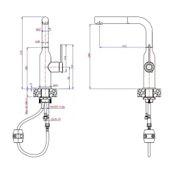 Bateria Quadron 3573500_ PVDG1 Angelina Złoty Stal szlachetna