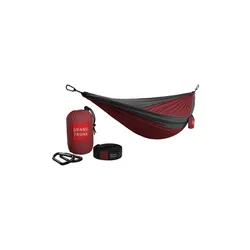 Hamak Grand Trunk Double Deluxe Parachute Nylon - crimson/charcoal
