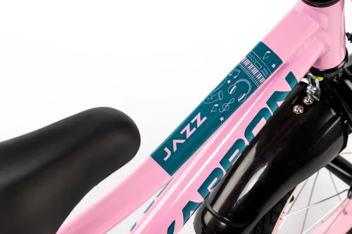 Rower dziecięcy KARBON Jazz 14 cali dla dziewczynki Różowy