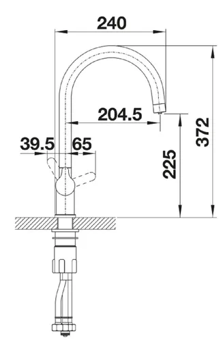 Bateria BLANCO Trima Satin 526695 Złoty