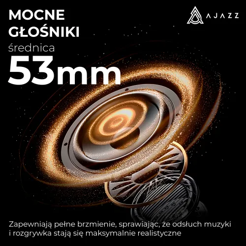 Słuchawki bezprzewodowe z mikrofonem Ajazz AHM08 MAX Nauszne Biały