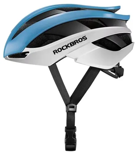 Kask rowerowy ROCKBROS 10110004004 Biało-niebieski Szosowy (rozmiar M)