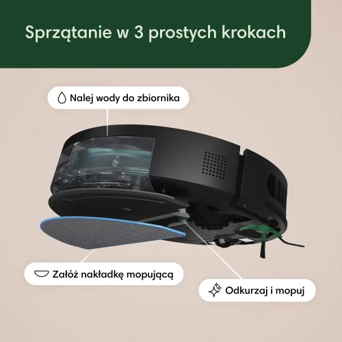 Robot sprzątający IROBOT Roomba Combo Essential Y011240 Czarny