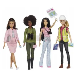 Lalka Barbie Kolekcjonerska ECO Leadership Team zestaw 4 lalek HCN25