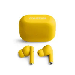 Słuchawki bezprzewodowe Colorum CTWS-02 Yelloa Dokanałowe Bluetooth 5.3 Żółty