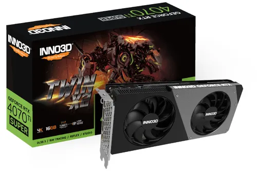 Karta graficzna Inno3D GeForce RTX 4070 Ti Super Twin X2 16GB GDDR6X 256bit DLSS