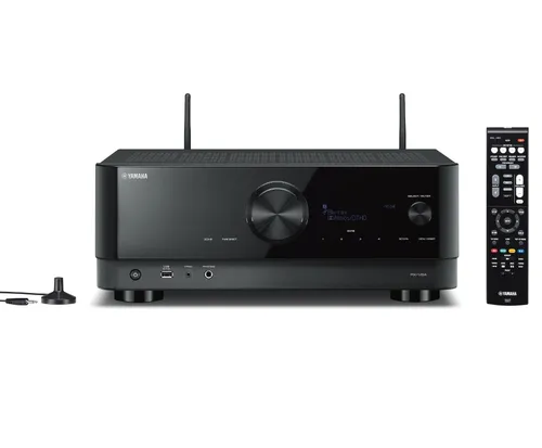 Zestaw stereo Yamaha MusicCast RX-V6A, Indiana Line Nota 550 X (czarny dąb)