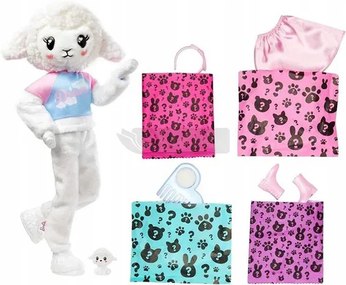 BARBIE CUTIE REVEAL LALKA W PRZEBRANIU OWIECZKA HKR03