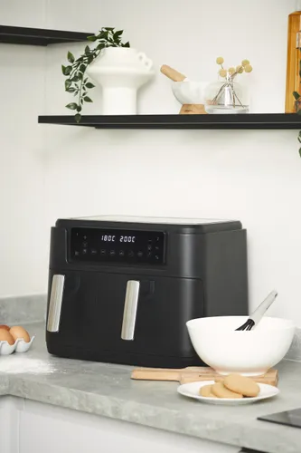 Air Fryer Frytkownica beztłuszczowa HADEN HAD214065 2400 W HADEN 9.5L podwójnym koszem