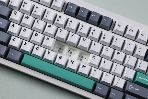 Klawiatura mechaniczna MCHOSE GX87 Lite Matcha Latte v2 Biało-zielony