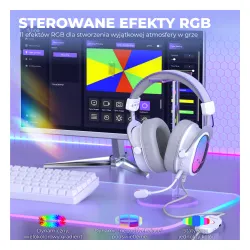 Słuchawki przewodowe z mikrofonem Fifine AmpliGame H16 Nauszne Biały