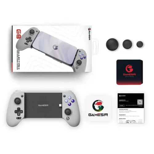 Pad GameSir G8 Galileo z uchwytem na telefon dla iPhone 15 / Android Szary